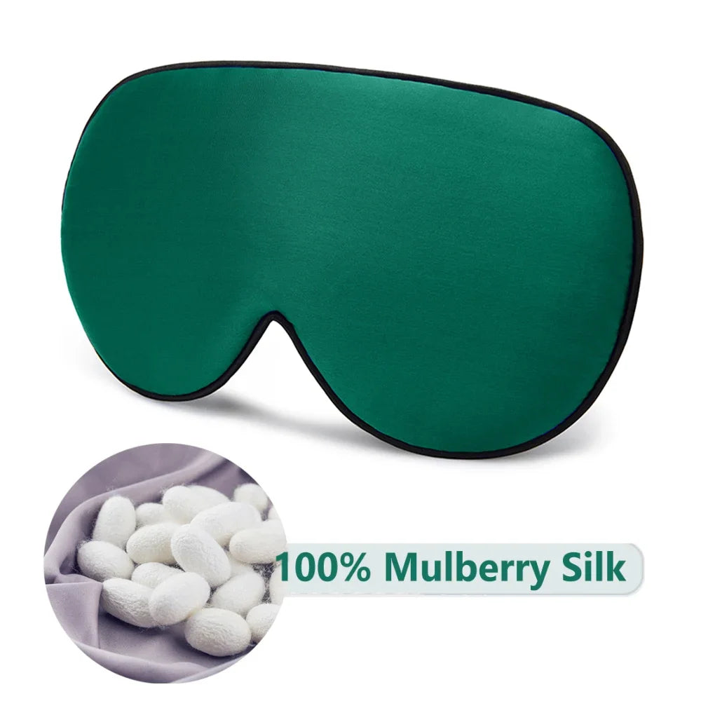 Mulberry Silk Sleep Mask For Sleeping Light Blocking Soft Comfort Eye Cover