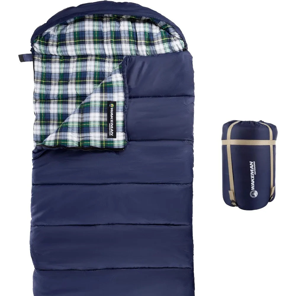 Ultralight Envelope Sleeping Bag 32 F Hood for Backpacking Camping Hiking