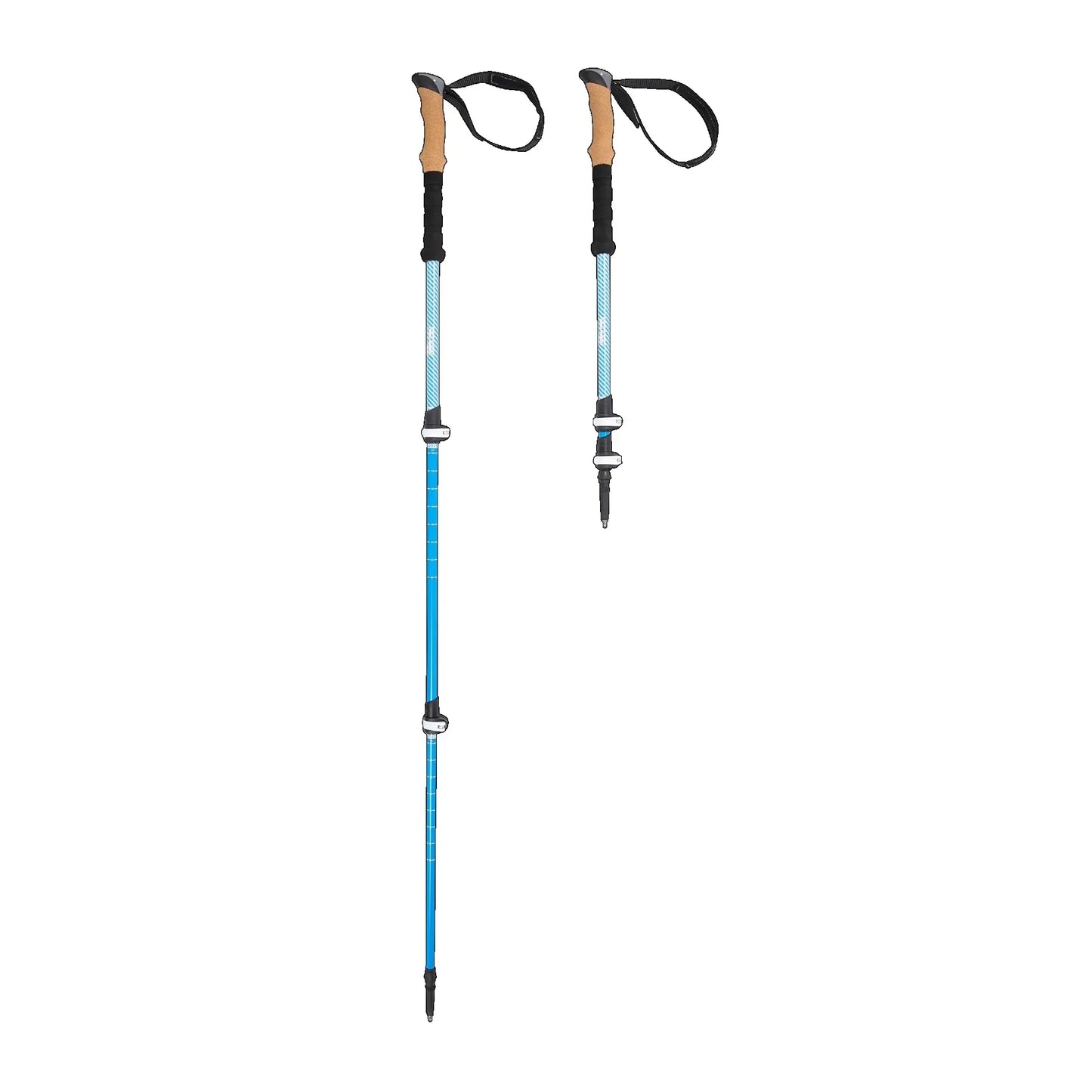 Carbon Fiber Trekking Poles With Quick Lock Adjustable 2 Pack Cork Grips