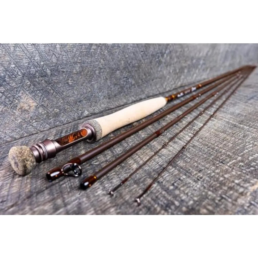 Moonshine Rod Co. Fly Fishing Rod With Case And Extra Tip Variable Action