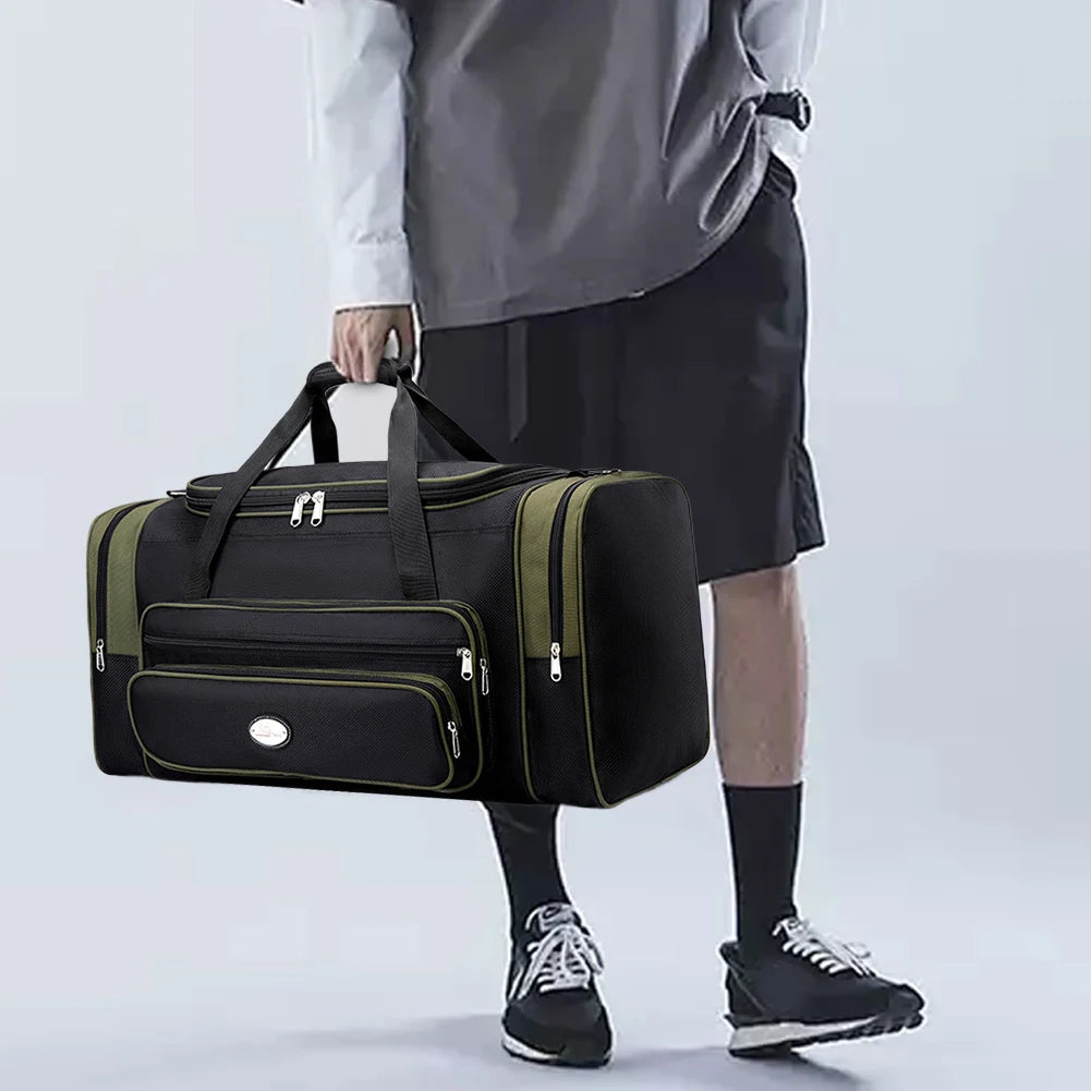Travel Duffle Bag For Men Women With Shoe Compartment
