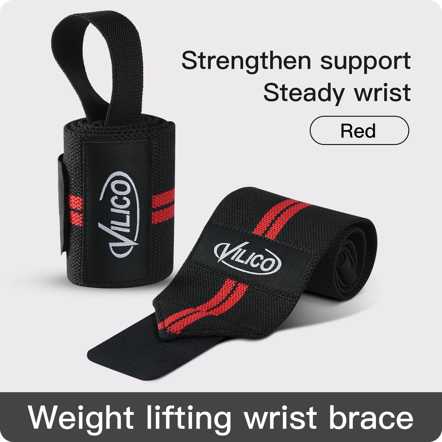 Wrist Support Brace Straps Extra Strength Weight Lifting Wraps For Gym