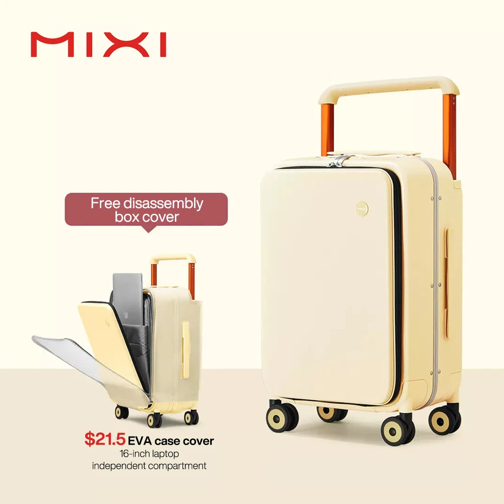 Mixi 2024 Handle Carry On Luggage 20 Inch Aluminum Frame