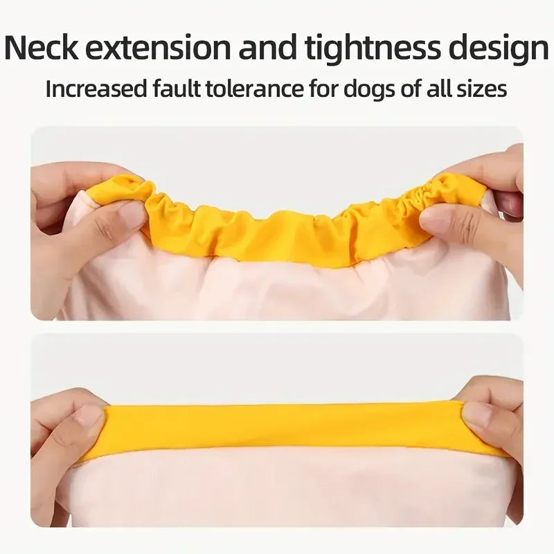 Pet Hooded Raincoat For Dogs Cape Style Reflective Waterproof Coat