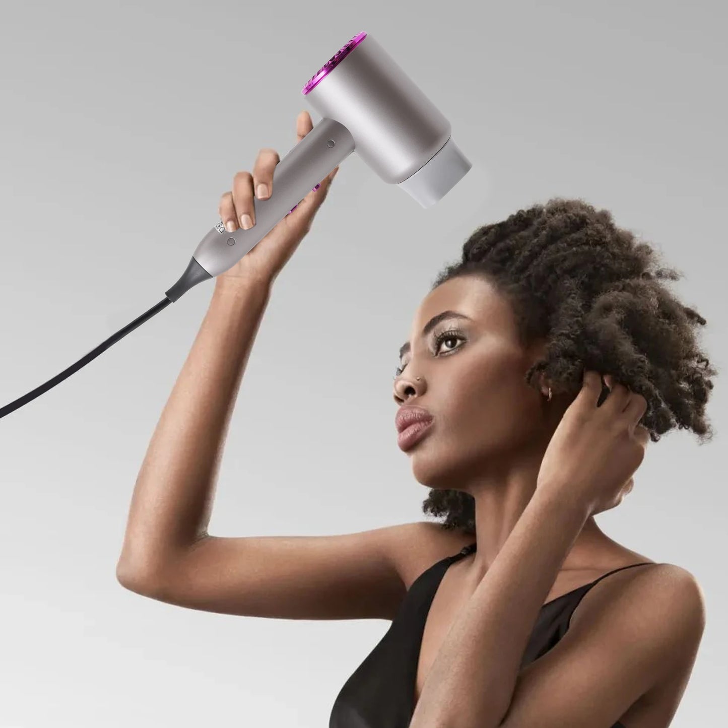 Bymaocar Negative Ion Hair Dryer 1600W Cold And Hot Air With 3 Gear