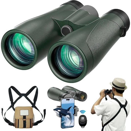 Z 15x54 Binoculars High Powered Harness Bluetooth Remote