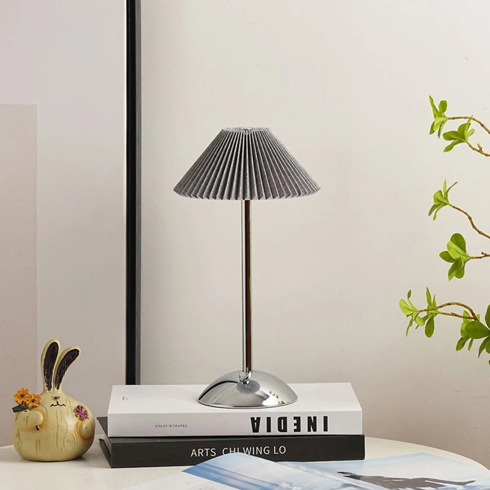 Nordic Pleated Table Lamp USB Charging Art Atmosphere Lamp