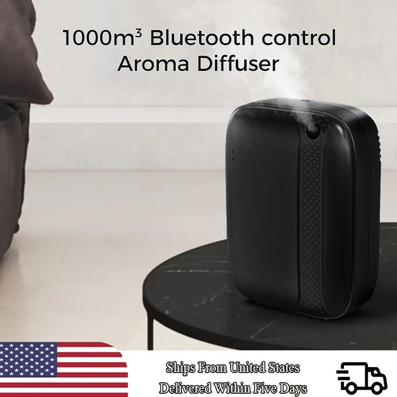 Aroma Diffuser 400ml Bluetooth App Control Wall Mount 500 1000 Cubic Meters