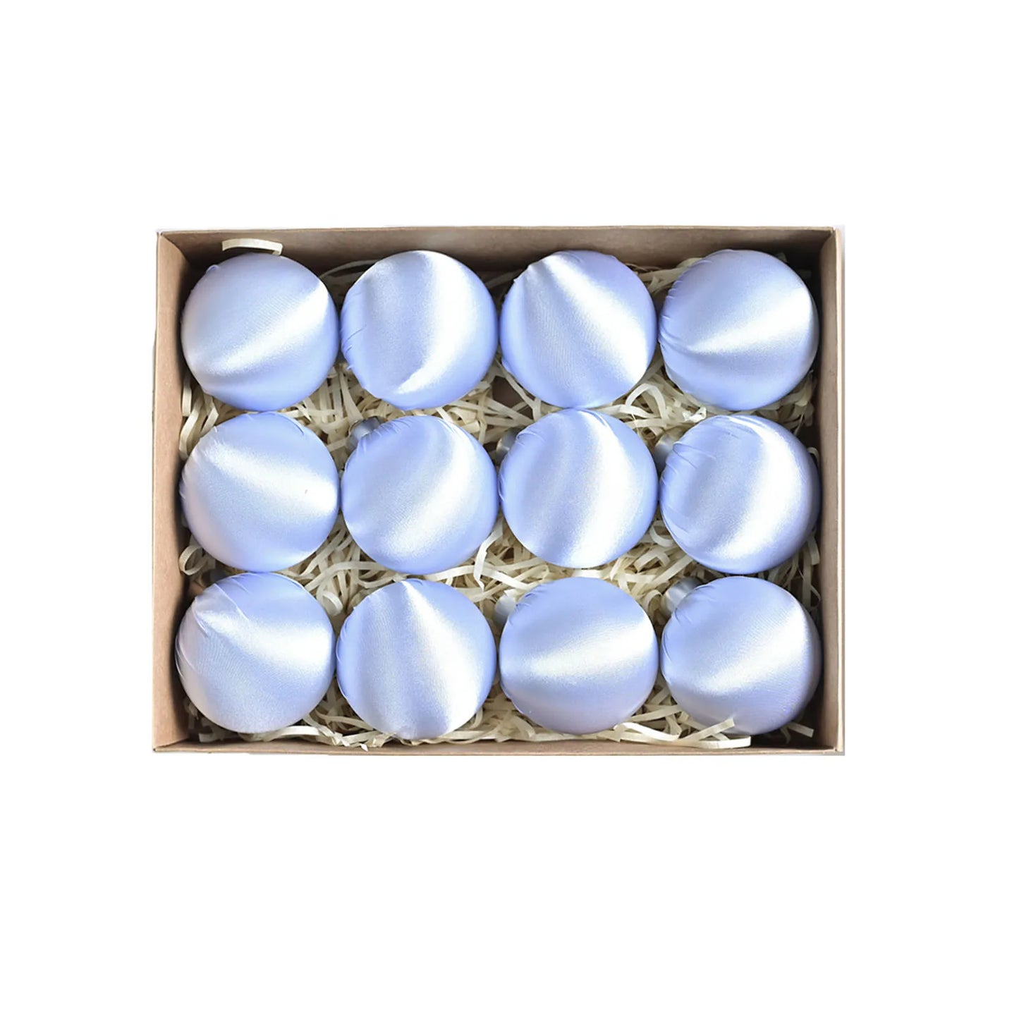 12pcs Velvet Glossy Christmas Ball Ornaments Hanging Christmas Tree Decorations