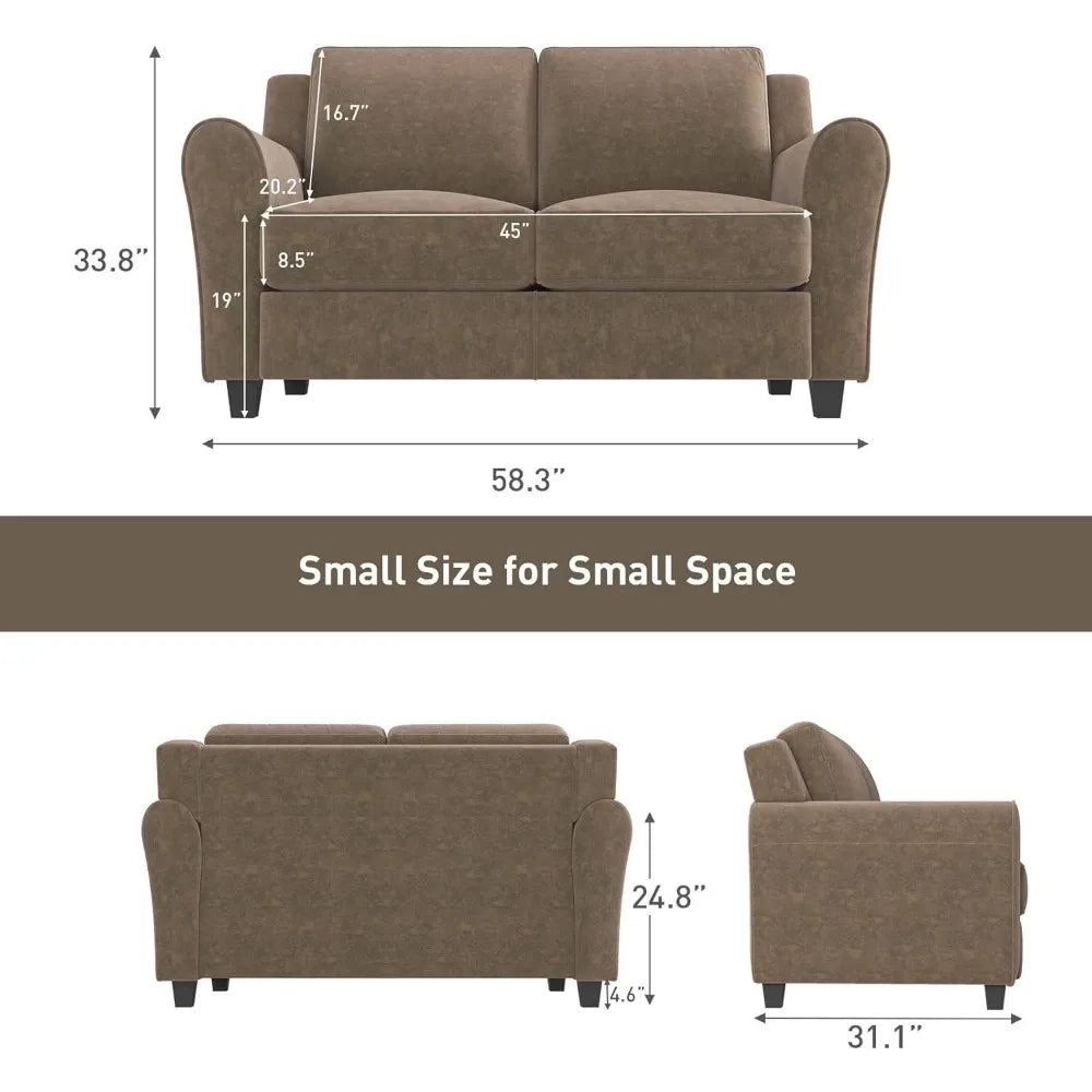 2 Piece Sofa Set 2 Seater And 3 Seater Cushioned Sofa