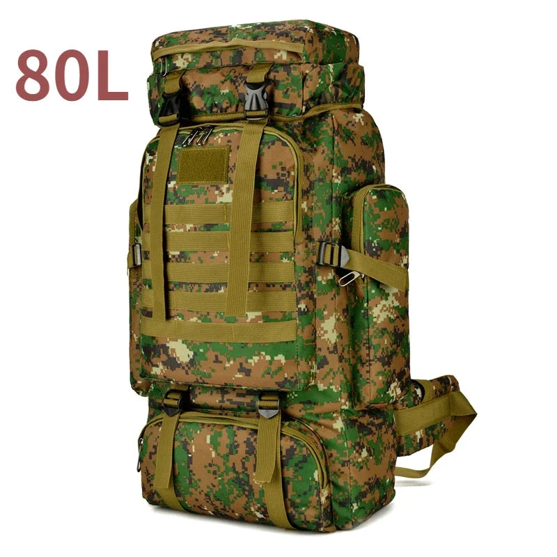 80L 100L Mountaineering Backpack Tactical Hiking Bag