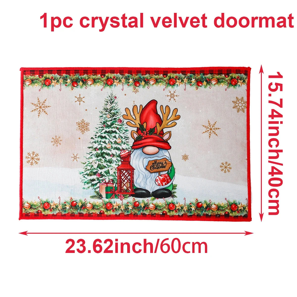 Christmas Door Mat Santa Claus Outdoor Decor For Home Merry Christmas 2025 Xmas