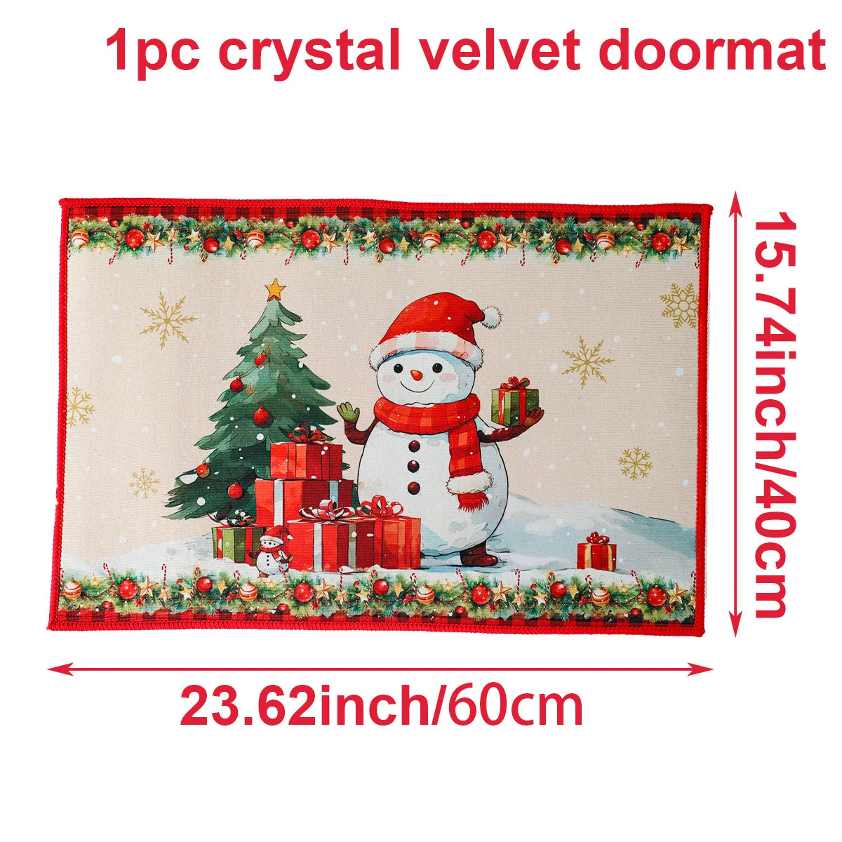 Christmas Door Mat Santa Claus Outdoor Decor For Home Merry Christmas 2025 Xmas
