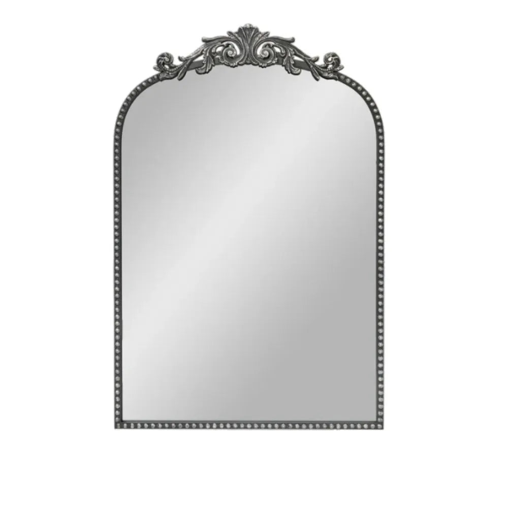 Arched Decorative Mirror 24 By 34 Inches With Gold Accents For Home Decor