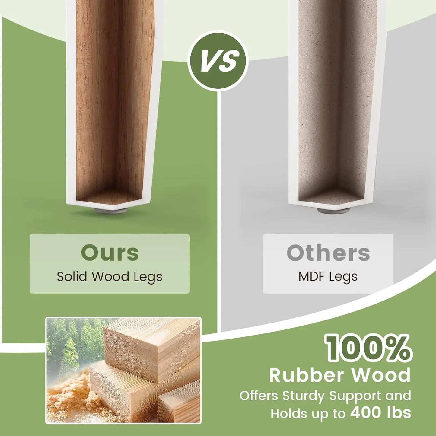 White Farmhouse Wooden Ladder Back Dining Chairs Set Of 4