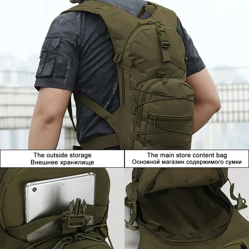 15L Molle Tactical Bike Backpack For Cycling Hiking Camping Outdoor Gear