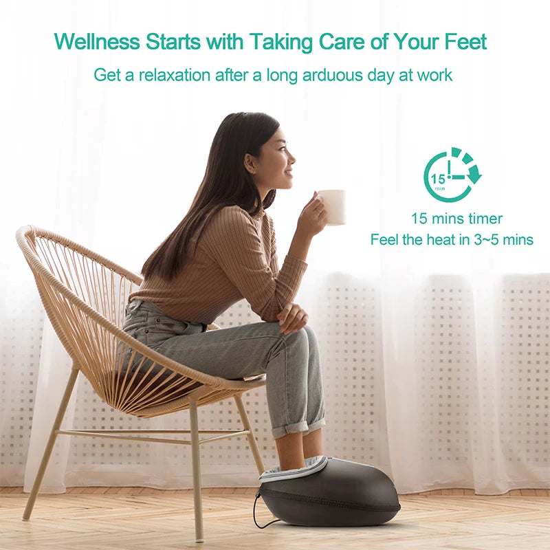 Medcursor Shiatsu Foot Massager With Heat Roller Relief