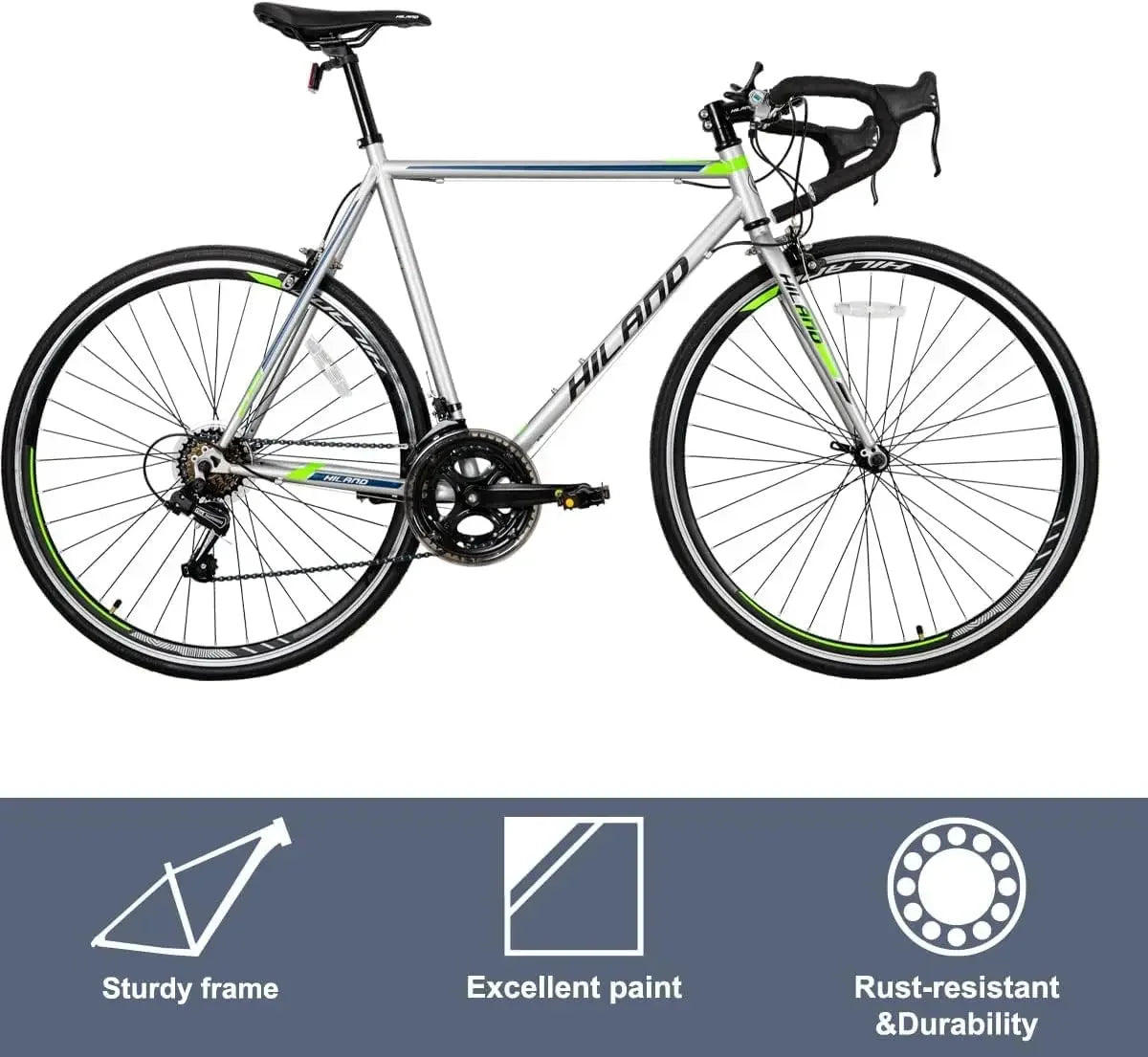 Road Commuter Bike 700C Wheels 14 Speeds Urban City Bicycle