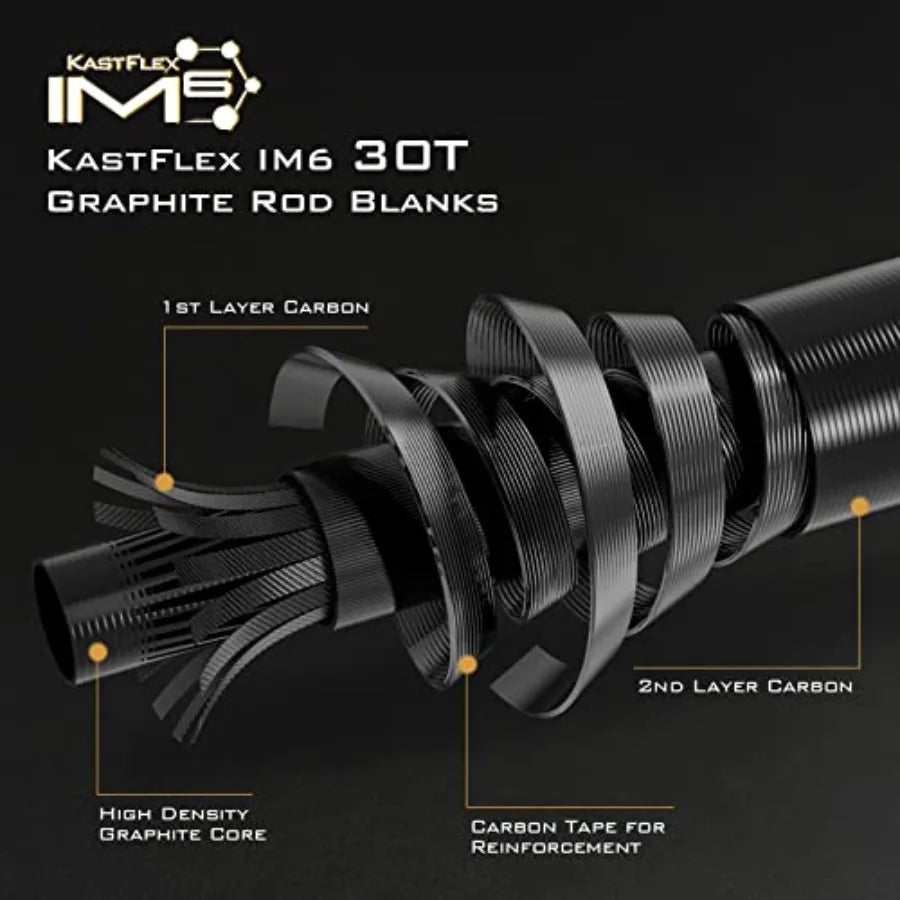 Valiant Eagle Fishing Rods 4 To 6 Piece Pack Spinning Casting Fly IM6 Graphite