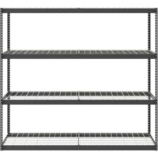SafeRacks Garage Shelving System 3 Tier Industrial Steel 500 Lbs Per Shelf