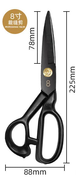 High Carbon Steel Tailor Scissors For Fabric And Leather Cutting 8 To 12 Inch