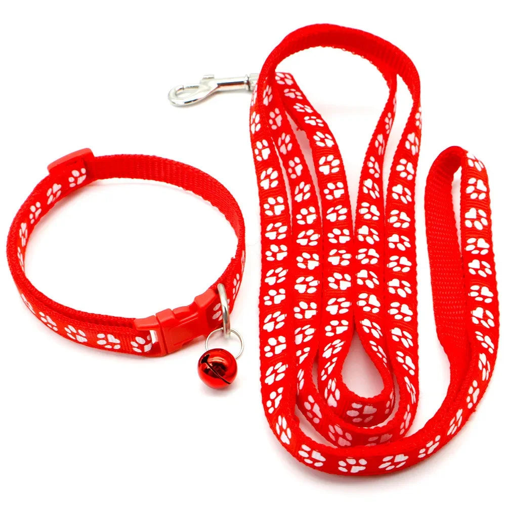 Dog And Cat Print Leash Adjustable Outdoor Walking For Small Breeds Chihuahua