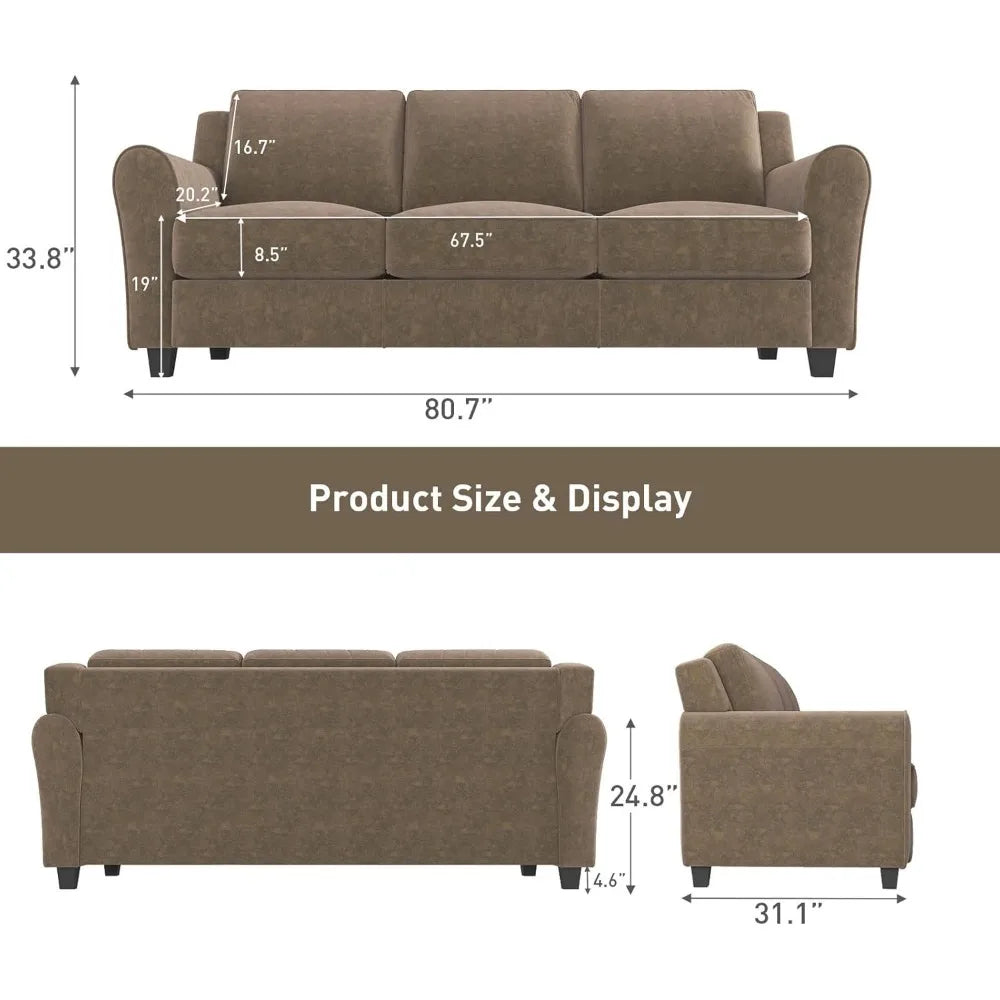 2 Piece Sofa Set 2 Seater And 3 Seater Cushioned Sofa