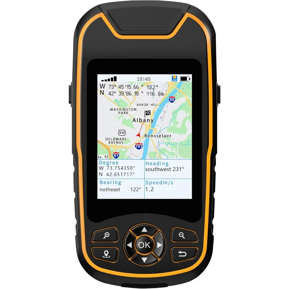 A8 Handheld GPS for Hiking, Rugged and Waterproof Handheld GPS Navigator, 3.2" Sunlight Readable Screen