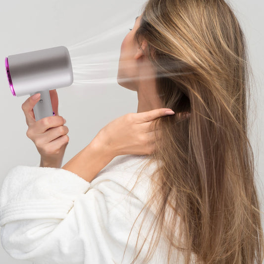 Bymaocar Negative Ion Hair Dryer 1600W Cold And Hot Air With 3 Gear