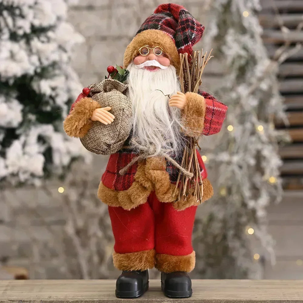 Santa Claus Plush Doll 30cm Christmas Home Decor Gift Set 1 to 4