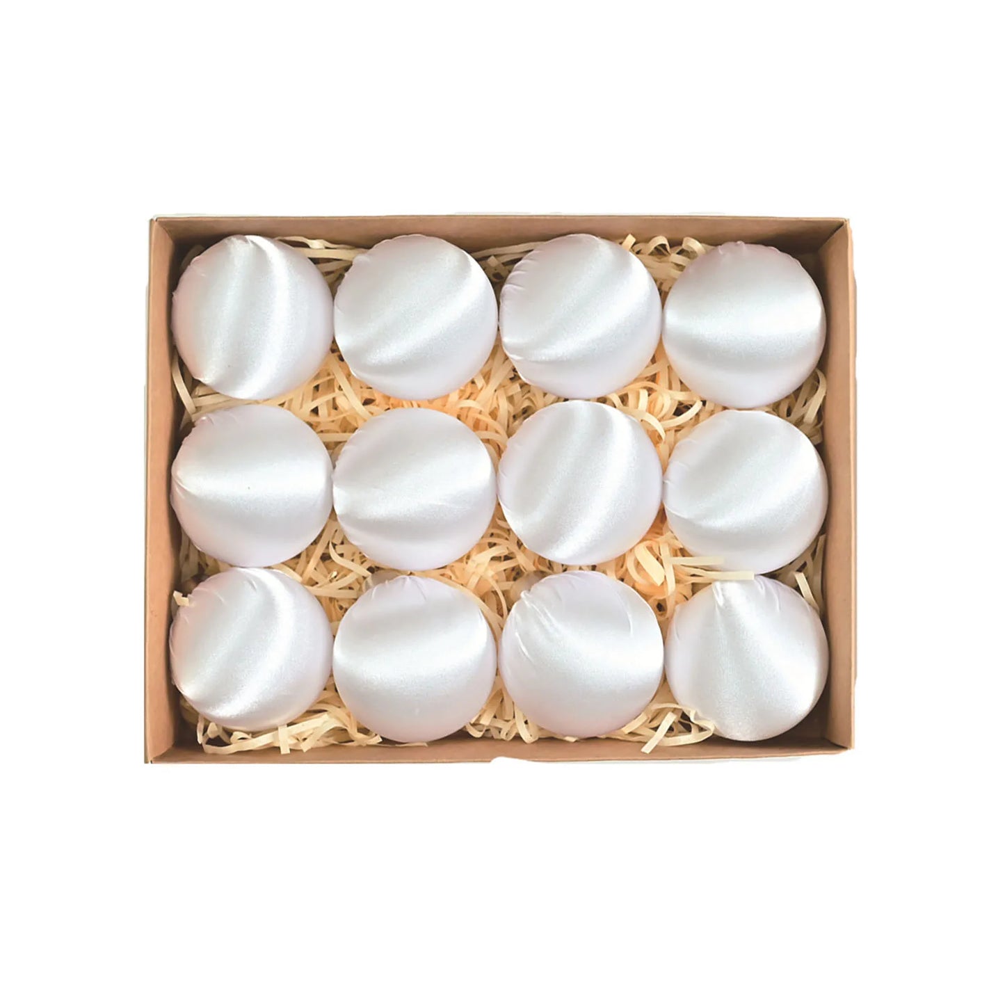 12pcs Velvet Glossy Christmas Ball Ornaments Hanging Christmas Tree Decorations