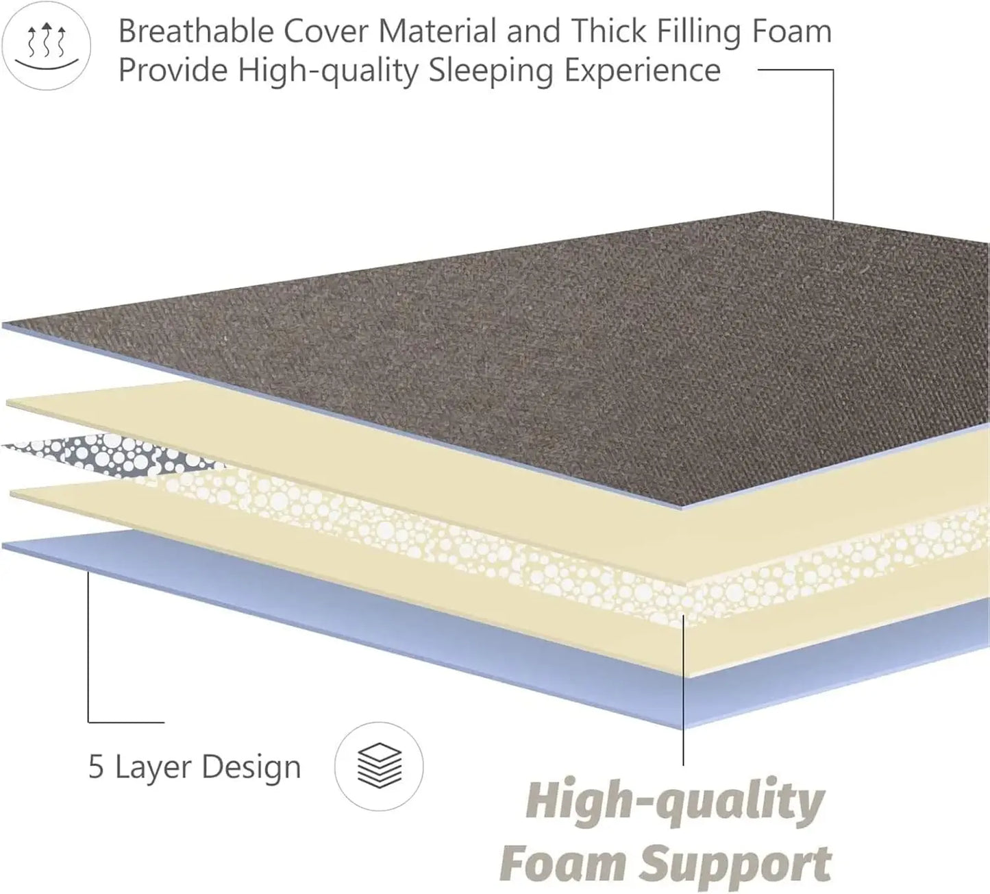 Japanese Floor Mattress Futon 11 Inch Memory Foam Tatami Roll Foldable Dormitory