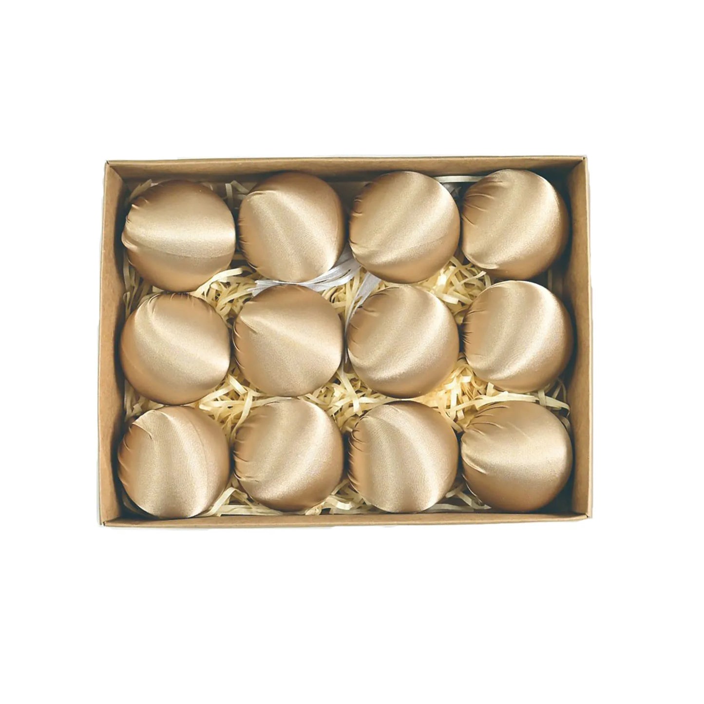 12pcs Velvet Glossy Christmas Ball Ornaments Hanging Christmas Tree Decorations