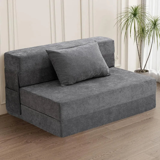 Sofa Bed Convertible Sleeper Chair Pillow Fold Out Couch