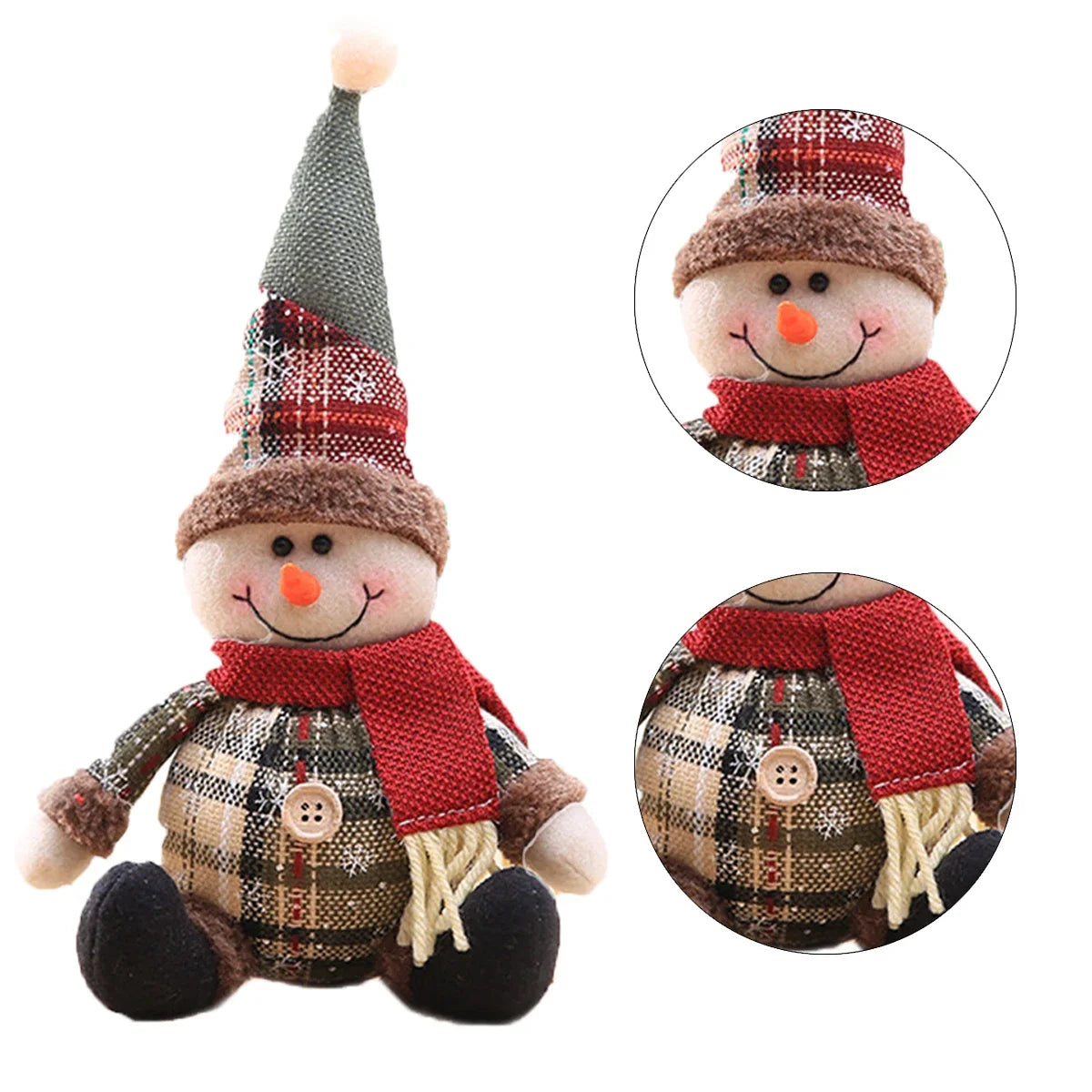 Santa Claus Doll Christmas Home Decor Tabletop Ornament 2024 2025 Gift