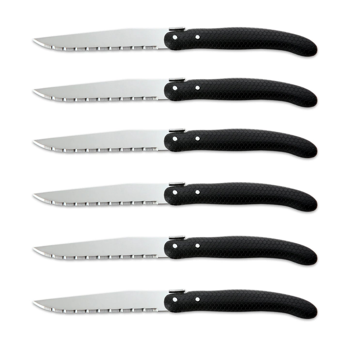 KitchenTrend 6 Piece Knife Set VG10 Core Includes Steak Knives Fruit Peeler