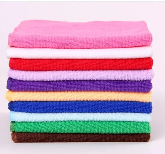 10Pcs Microfiber Towels For Kitchen Absorbent Thicker Cloth Cleaning