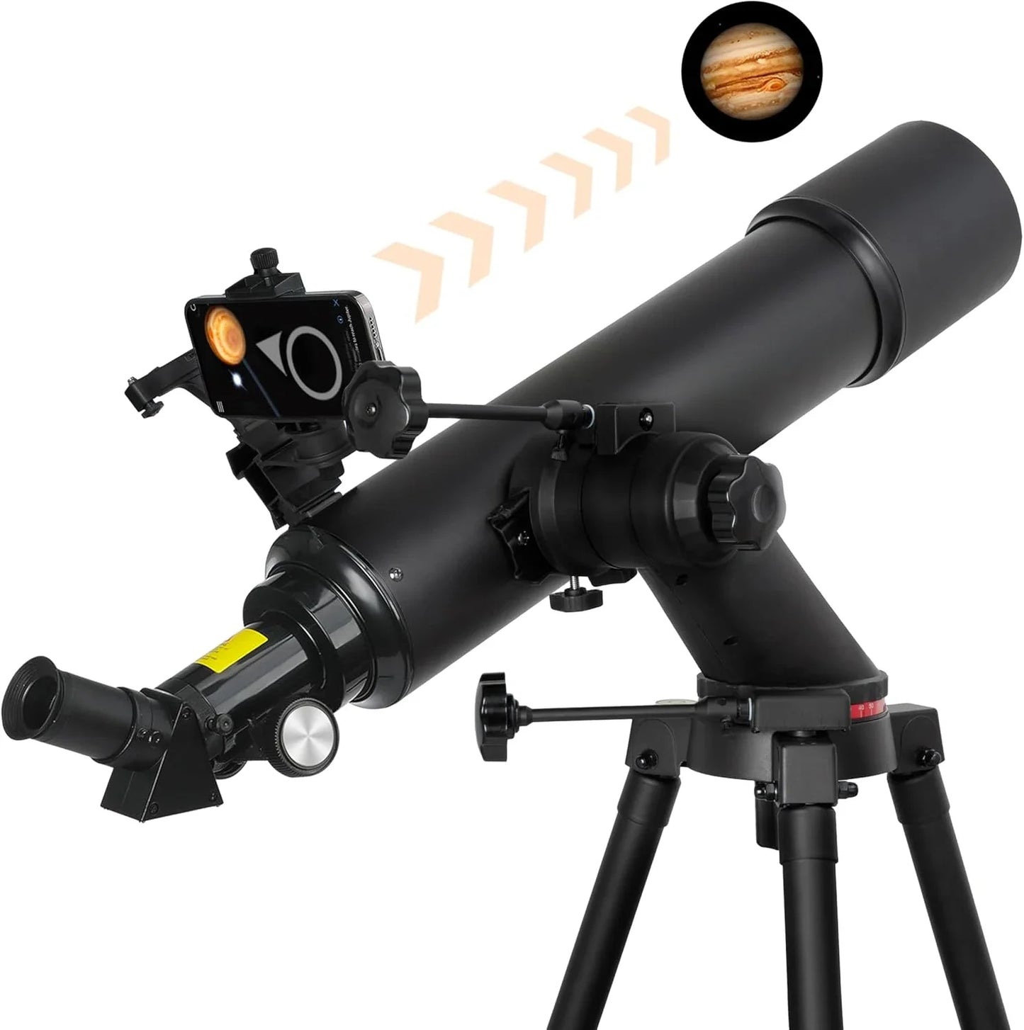 100mm Aperture 600mm Focal Length High Powered Telescope With Star Finding System For iOS Android Smartphone