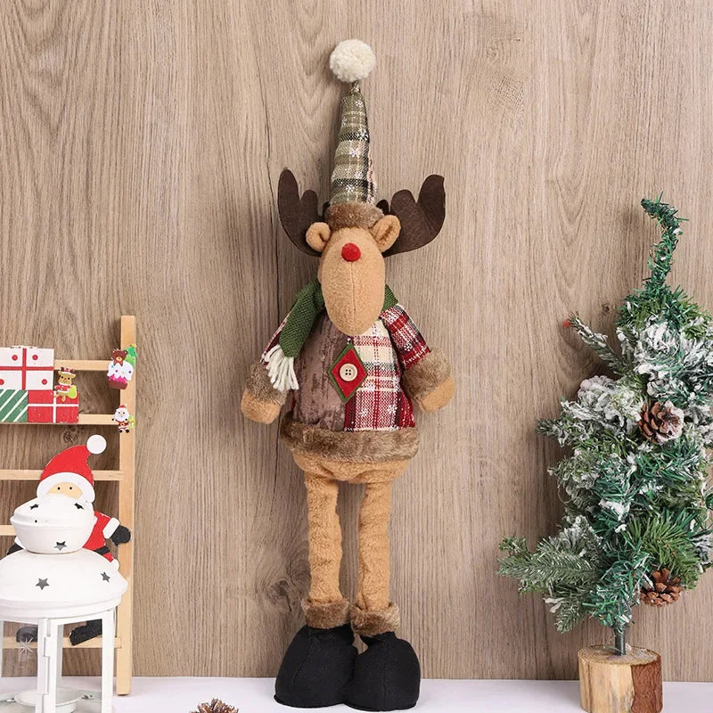 Santa Claus Doll Christmas Home Decor Tabletop Ornament 2024 2025 Gift