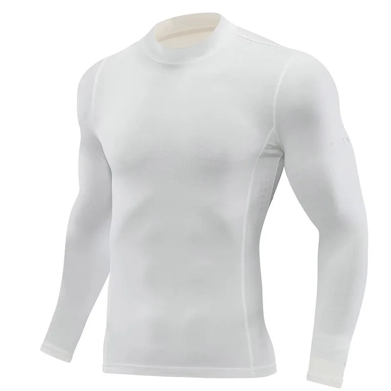 Unisex Long Sleeve Running Top Compression T Shirt For Gym Outdoor Fitness