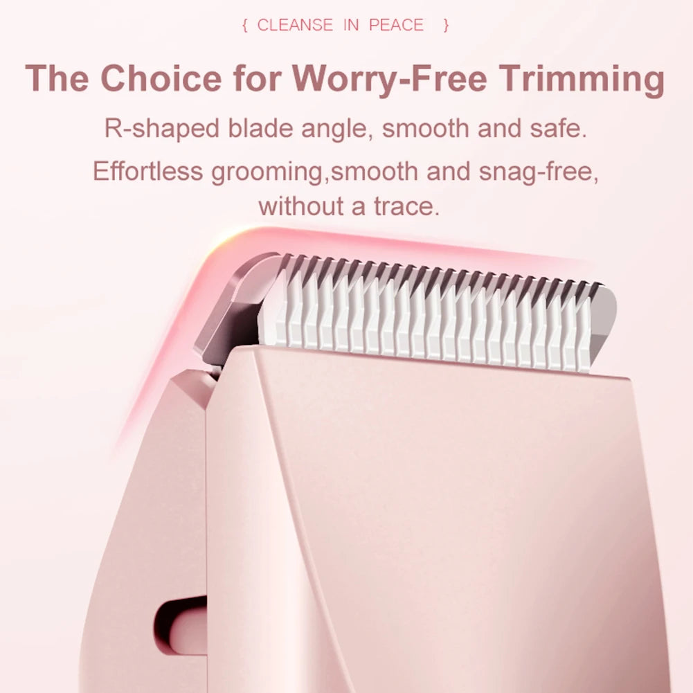 Electric Razor Woman Shaver Dual Head Electric Hair Clipper Women Mustache Epilator Leg Bikini Body Hair Trimmer for Pubic Legs