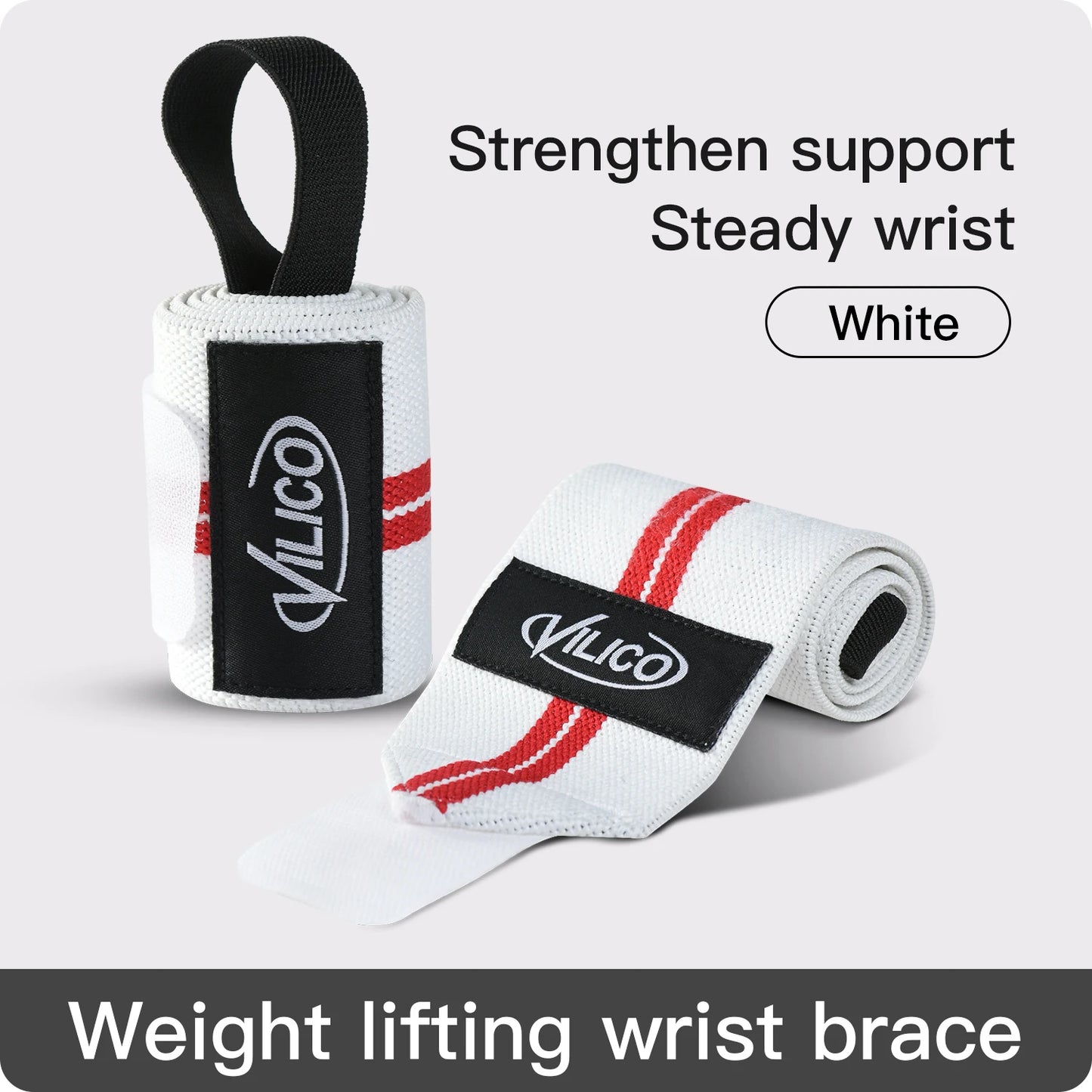 Wrist Support Brace Straps Extra Strength Weight Lifting Wraps For Gym