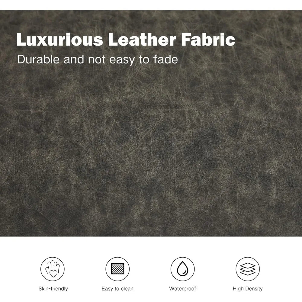 66 Inch King Size Leather Bed Bench Upholstered Stool