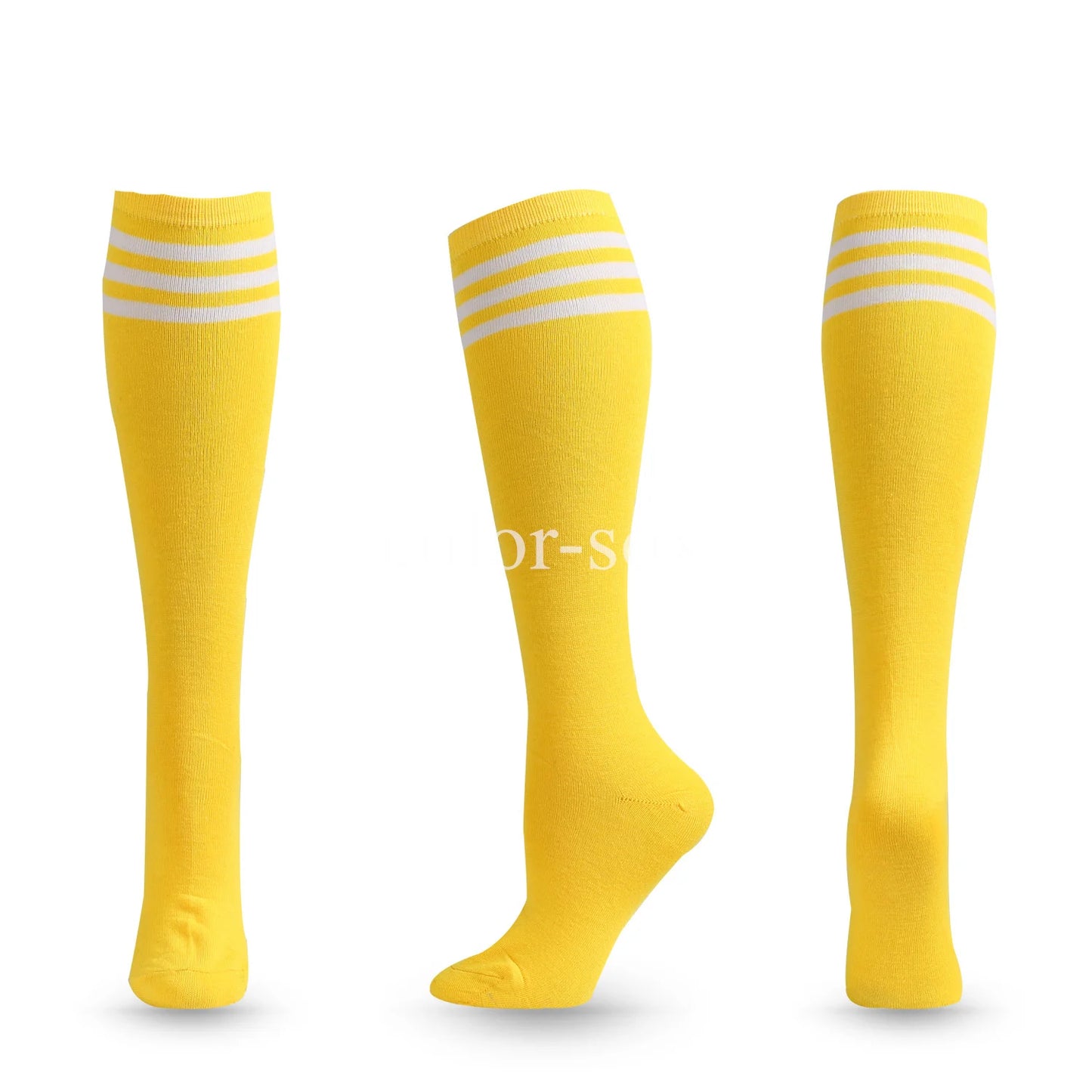 Compression Socks Soccer Socks Non Slip Knee High Striped