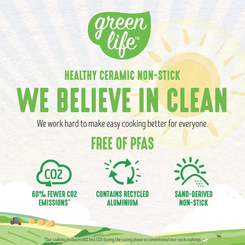 Soft Grip 8 Inch Nonstick Fry Pan With Ceramic Coating And Bakelite Handle Aluminum Dishwasher Safe And Eco Friendly