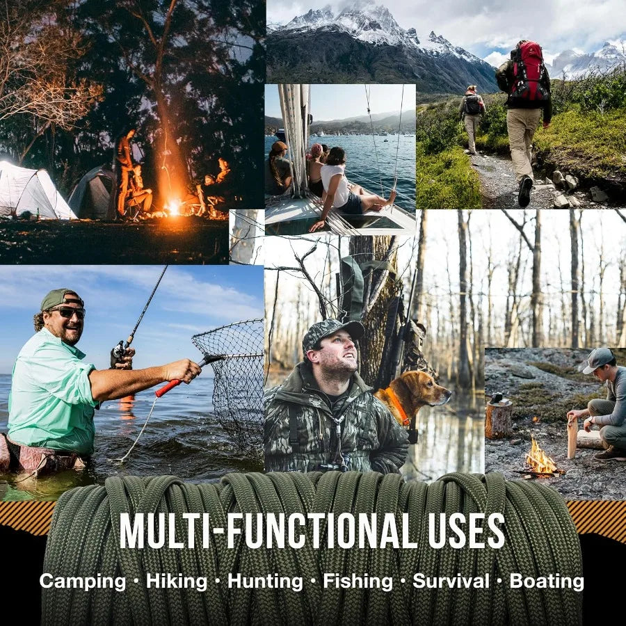 Mossy Oak Paracord Rope 750 11 Inner Strands 4mm For Camping And Hiking