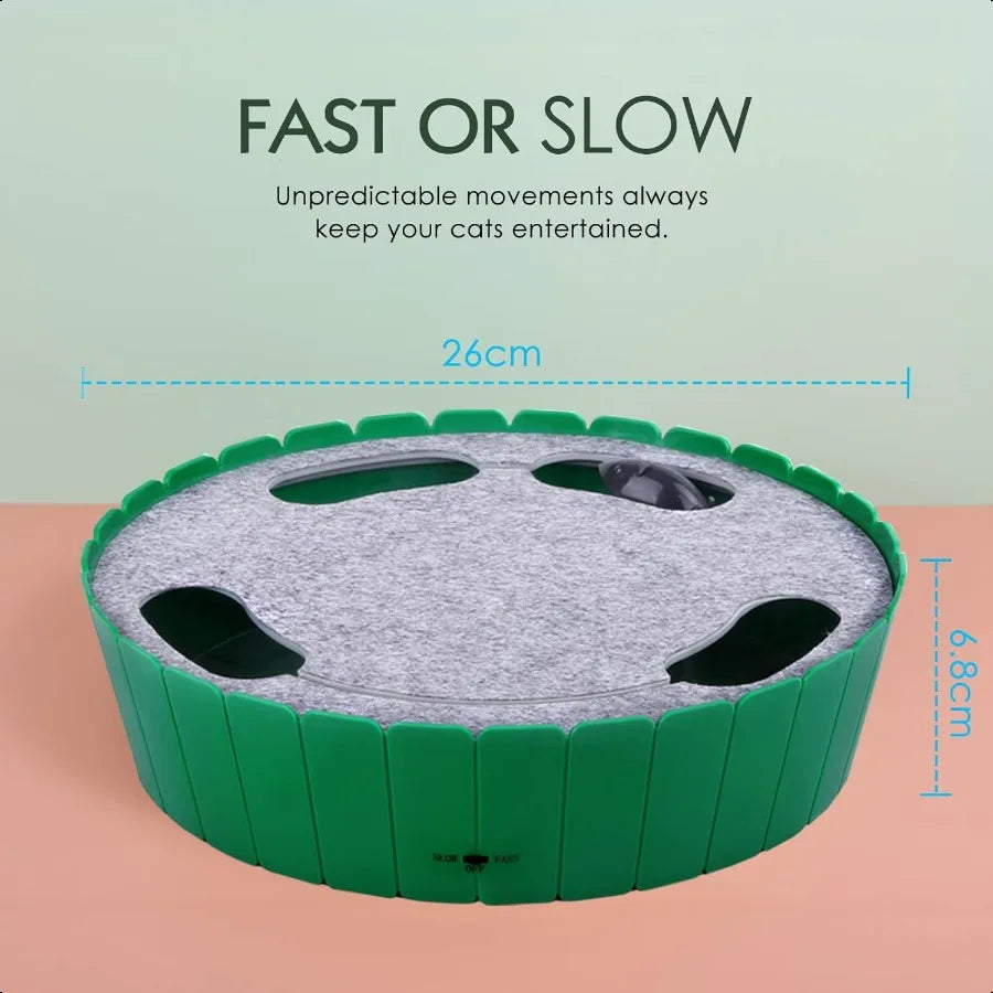 Interactive Cat Toy With Running Mouse Motion Activated Teaser For Indoor Cats Pop And Play Hide Seek Toy