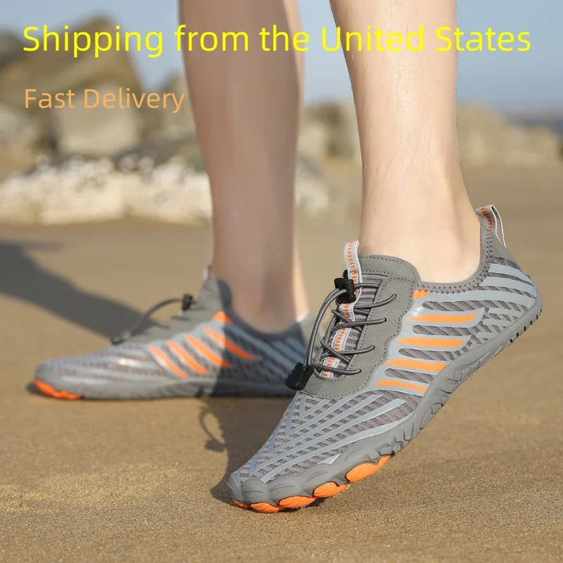 Quick Dry Non Slip Men Women Water Shoes Barefoot Five Toe Breathable Soft Beach Sport Hiking Outdoor Climbing Wading Aqua