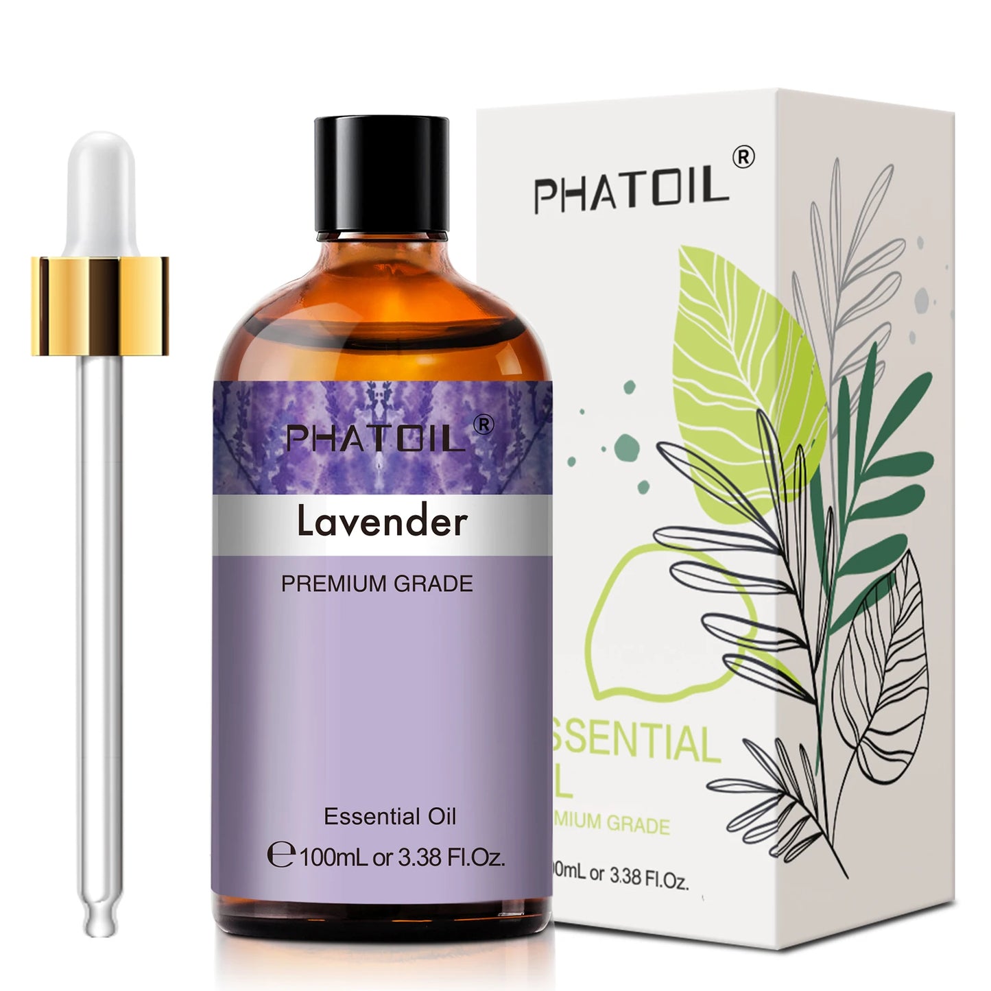 Phatoil 100ml Essential Oil For Diffuser Lavender Jasmine Vanilla Eucalyptus