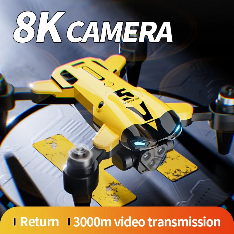 KBDFAC M5 Max Drone 8K And 4K Camera Optical Flow Brushless Quadcopter